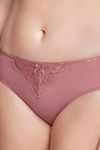 Amante Low Rise Three-Fourth Coverage Bikini Panty - Dusty Rose — thumbnail 4
